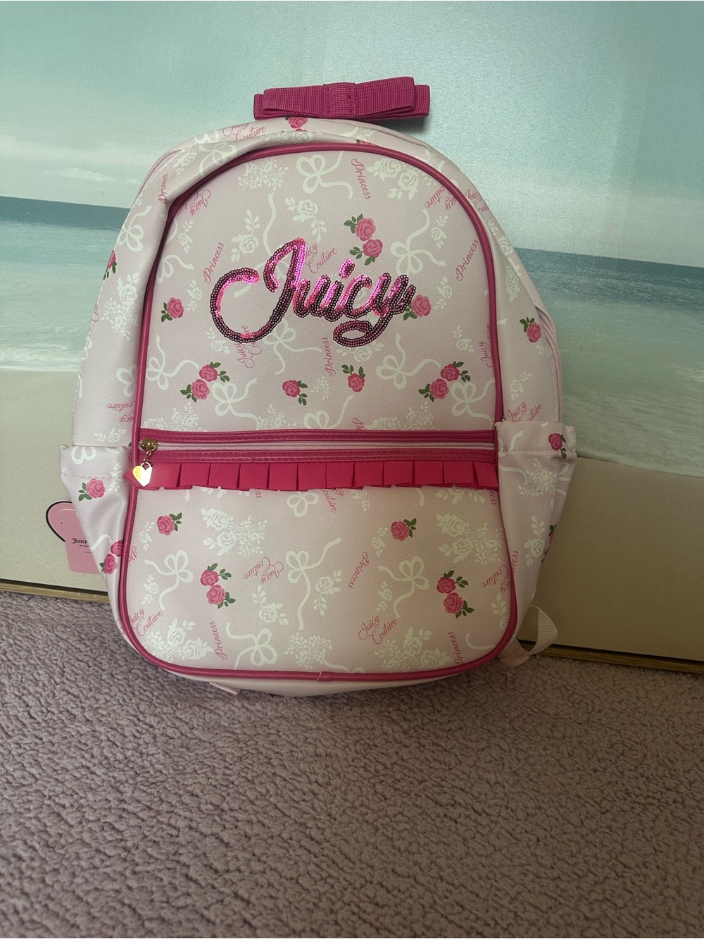 Juicy Couture Pink Floral Backpack